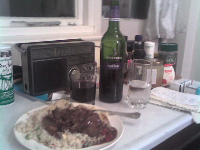 and drank it with beef in black bean sauce and some special fried rice.